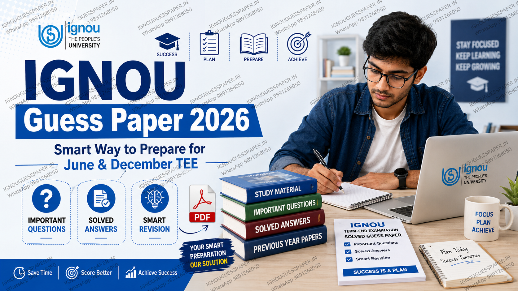 IGNOU Guess Paper 2026 Solved PDF for June and December TEE exam preparation